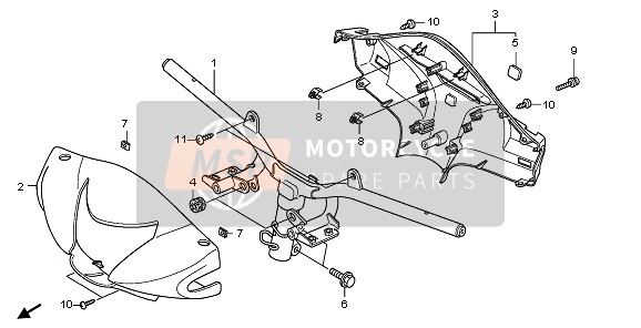 Honda SH300A 2007 Maniglia tubo & Copertura della maniglia per un 2007 Honda SH300A